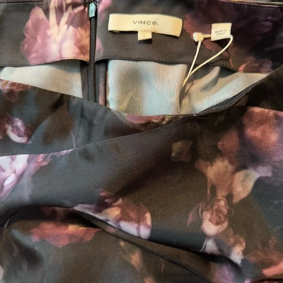 Vince Night Garden Handkerchief Drape Skirt - Picture 14 of 16